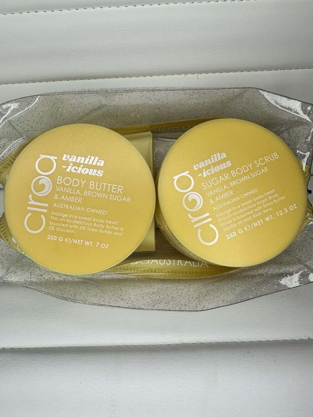 Ciroa Australia Vanilla-icious Body Butter and Sugar Body Scrub Gift Set